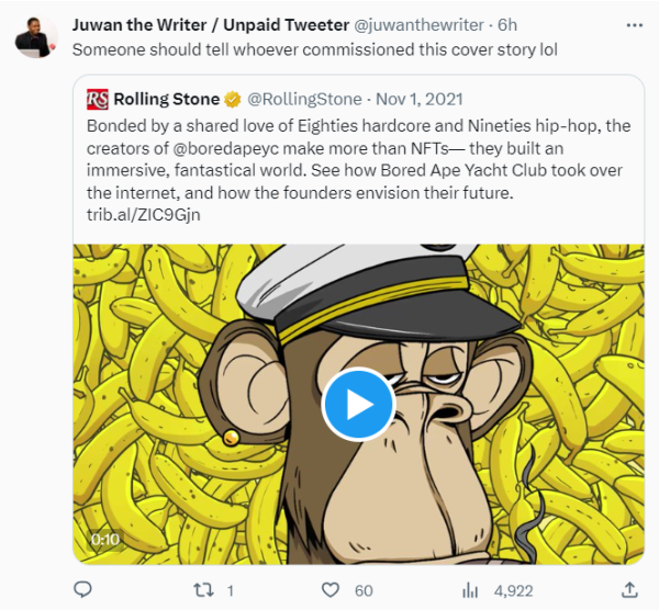 NFTs are 'totally worthless' says mainstream media, community responds NFTs are 'totally worthless' says mainstream media, community responds